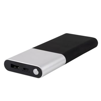 Универсальное зарядное устройство 'Black gun'(10000mAh),черный с серебристым,6,2х14,5х1,7см, пластик, черный, серебристый-2