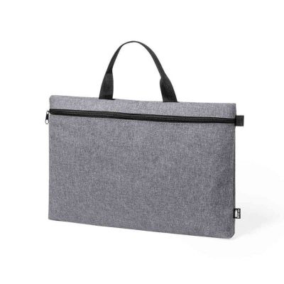 Конференц-сумка DIVAZ, рециклированный полиэстер, серый меланж-1
