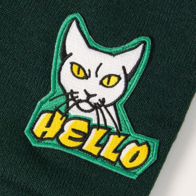 Шапка вязаная двойная WIND с отворотом, голубой-6