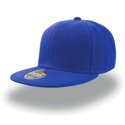 Бейсболка SNAP BACK, 6 клиньев, пластиковая застежка, синий-0