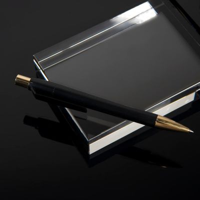 Ручка шариковая MOOD GOLD, черный, золотистый-3