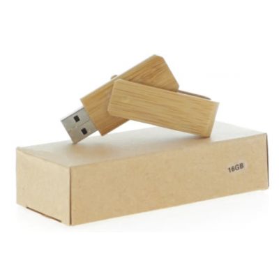 USB флеш карта 16Gb Bamboo, натуральный-2
