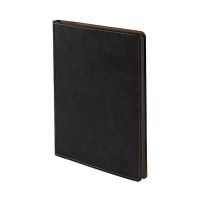 Ежедневник недатированный EMBER, серый, формат А5, блок в линейку, черный