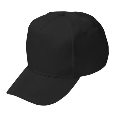 Бейсболка Fortuna, 5 клиньев, застежка на липучке, черный-1
