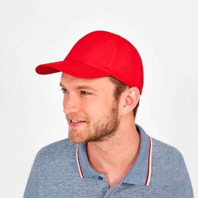 Бейсболка BUZZ, 5 клиньев, застежка на липучке, фуксия-1