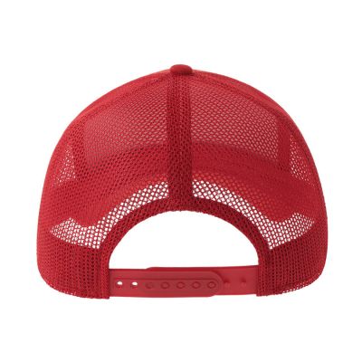 Бейсболка RAPPER COTTON-S, 5 клиньев, пластиковая застёжка, красный-1