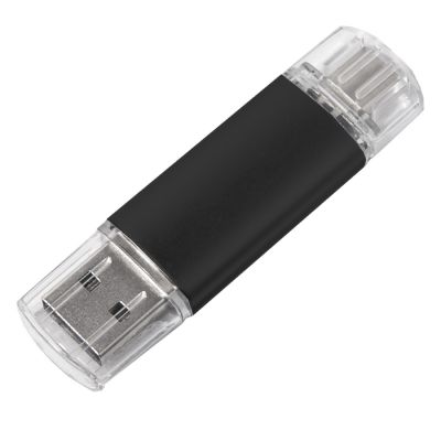 USB flash-карта ASSORTI OTG Type-C (8Гб), черный-0