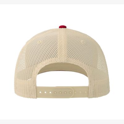 Бейсболка SONIC, 6 клиньев, пластиковая застежка, серый, красный, бежевый-5