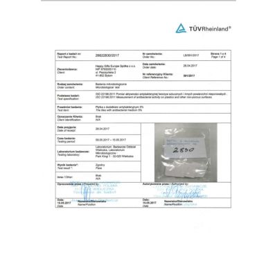 Ручка шариковая из антибактериального пластика FORTE SAFETOUCH, белый-2