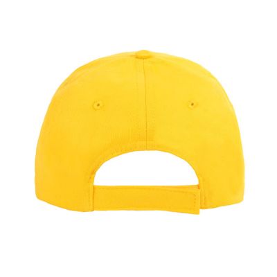 Бейсболка HIT, 5 клиньев,  застежка на липучке, желтый-4