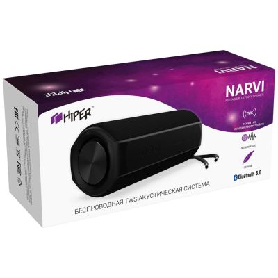 Колонка беспроводная NARVI TWS, цвет черный-4