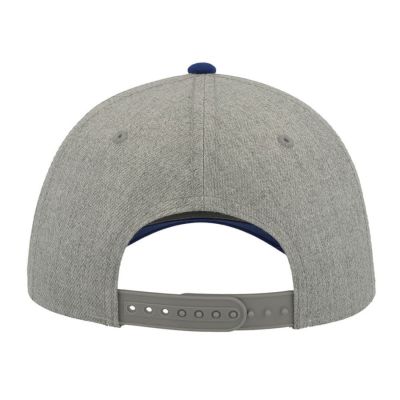 Бейсболка 'Contest', 6 клиньев, пластиковая застёжка, ярко-синий, серый-4