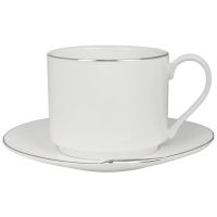 Чайная пара 'Серебро' в подарочной упаковке, белый