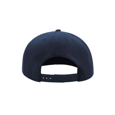 Бейсболка SNAP BACK, 6 клиньев, пластиковая застежка, темно-синий-5