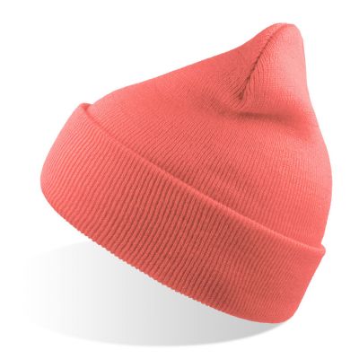 Шапка вязаная  двойная Wind-S, коралловый-0