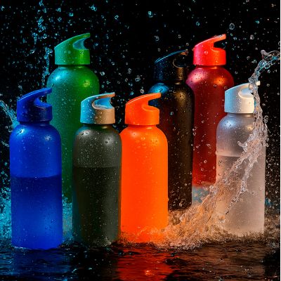 Бутылка для воды LIQUID 2, черный-4