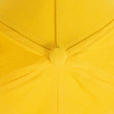 Бейсболка STANDARD, 5 клиньев, металлическая застежка, желтый-5