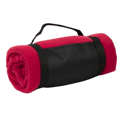 Плед COLOR, 130х150 см, флис 200 гр/м2, ярко-красный-0