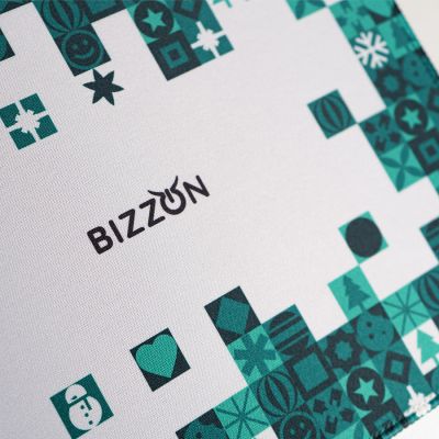 Коврик для мыши GLIDE S, 26*21*0,3см, прошитый край, белый-3