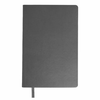 Бизнес-блокнот SMARTI, A5, темно-серый, мягкая обложка, в клетку-1