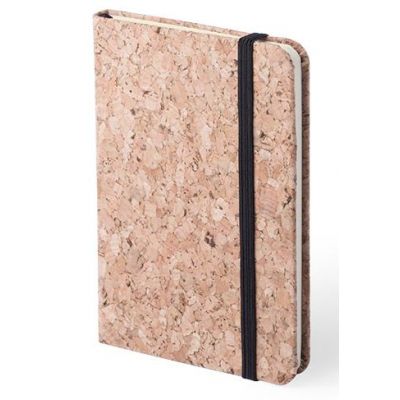 Блокнот CLIMER A6, пробка, бежевый-0