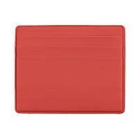 Чехол/картхолдер для 6 карт с отделением для денег, красный, PU