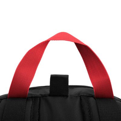 Рюкзак INTRO с ярким подкладом, красный, черный-3