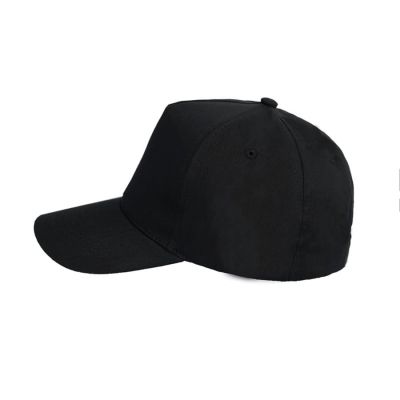 Бейсболка LIGHT, 5 клиньев,  застежка на липучке, черный-3