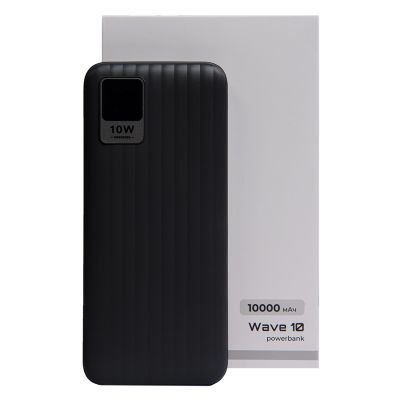 Универсальный аккумулятор Wave 10 (10000 мАч), черный, 14,9х6.7х1,6 см-5