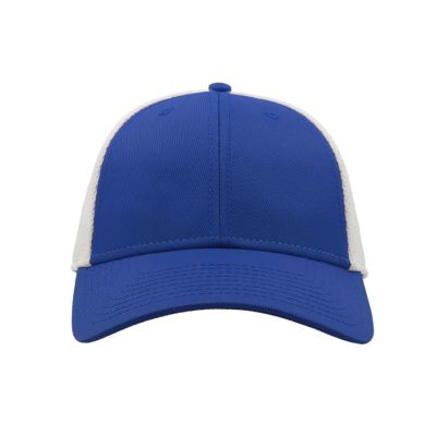 Бейсболка СAMPUS, 6 клиньев, застежка на липучке, синий, белый-4