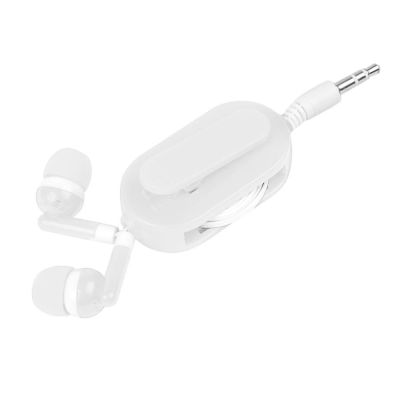 Наушники со светоотражателем и держателем RASUM, белый-2