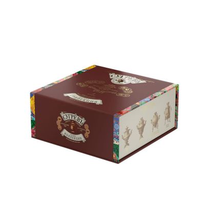 Набор подарочный  СУГРЕВЪ: 2 вида чая и 2 вида варенья., белый-1