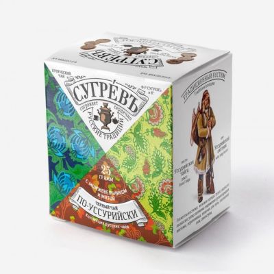 Подарочный набор 'Восемь чаёв'  СУГРЕВЪ в сумке из хлопка, разные цвета-7