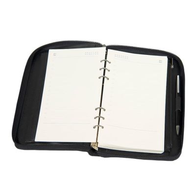 Ежедневник недатированный Chief, A5, на молнии, черный, кремовый блок, подарочная коробка-6