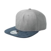 Бейсболка VIBE, 6 клиньев, пластиковая застежка, темно-синий, серый