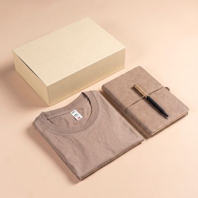 Набор подарочный Welcome Box: футболка LIBRA размер M/L, ежедневник, ручка в коробке, зеленый-4