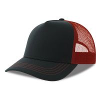 Бейсболка RAPPER CANVAS-S, 5 клиньев, пластиковая застёжка, темно-синий, бордовый