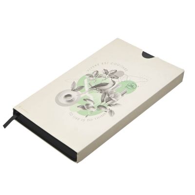 Бизнес-блокнот LADY, формат А5, черный, блок в клетку-5