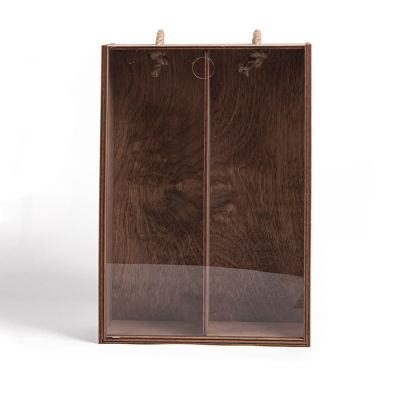 Ящик подарочный WINOTERRA размер 36 х 24,5 х 11 см, коричневый-1