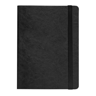 Ежедневник недатированный Boomer, А5,  черный, кремовый блок в линейку, без обреза-1