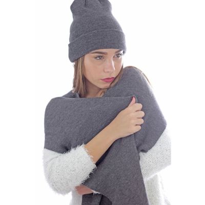 Шарф вязаный  WIND SCARF, темно-синий-1