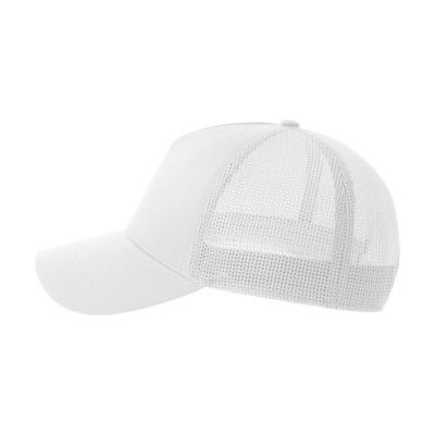 Бейсболка RAPPER COTTON-S, 5 клиньев, пластиковая застёжка, белый-3