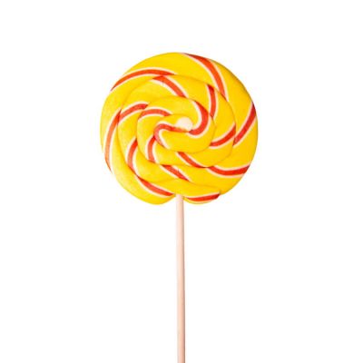 Карамель леденцовая со вкусом персика-манго, 100гр, желтый-1