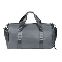 Сумка спортивная 'Gym'; серая; 45х21х20 см; полиэстер, темно-серый