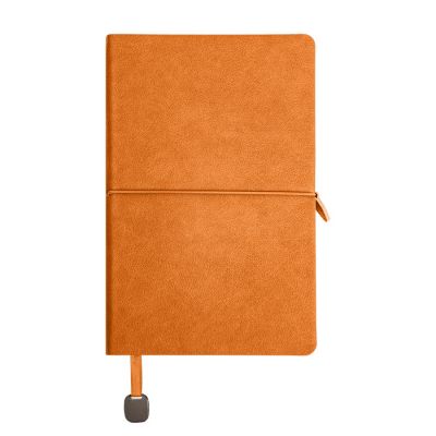Ежедневник недатированный Fusion, А5, оранжевый, кремовый блок в линейку-1