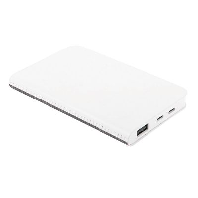 Универсальный аккумулятор 'Franki' (5000mAh),белый с черным, 7,5х12,1х1,1см, белый, черный-0