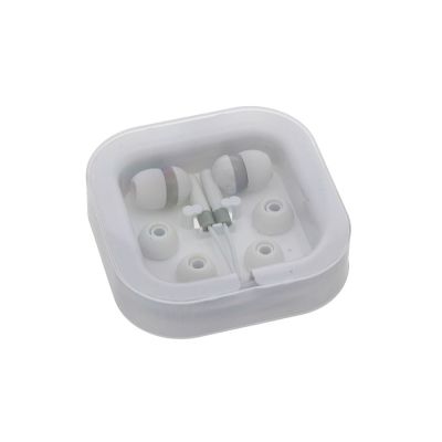 Наушники в футляре LISTENER с 2-мя сменными накладками, белый-0