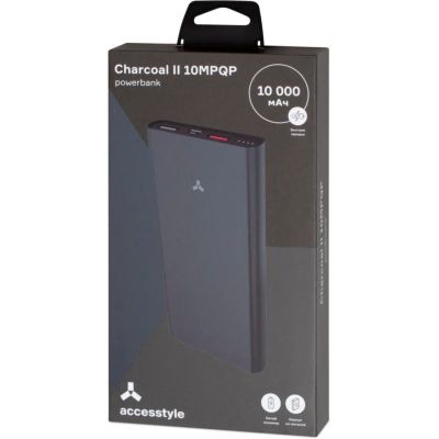 Внешний аккумулятор  Accesstyle CHARCOAL II (10000 mAh), серебристый-5