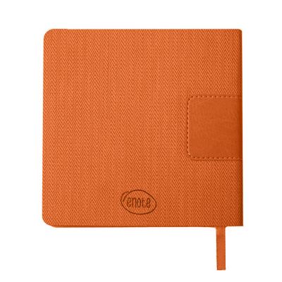 Ежедневник недатированный Scotty, А5-,  оранжевый, кремовый блок, без обреза-2