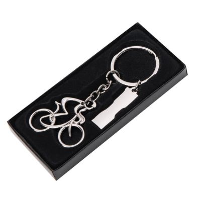 Брелок SILV CYCLIST; 4,0 x 4,0 x 0,4 см; металл, серебристый-1